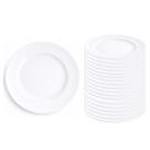 Kit 12 Pratos 24cm Redondos Raso Refeição Menu Luxo Duralex