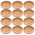 Kit 12 Pratos de Bambu Redondos 11cm Sobremesas Petiscos Lyor Mesa Posta Eventos Kit 12 Pratos de Bambu Redondos 11cm Sobremesas Petiscos Lyor Mesa Posta Eventos