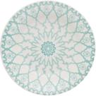 Kit 12 Pratos de Sobremesa Donna Mandala Oxford Cerâmica 19cm
