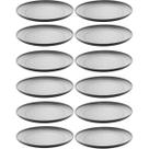 Kit 12 Pratos de Sobremesa Oriental em Melamina 18cm para Restaurante Japonês Lyor
