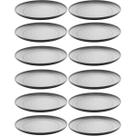 Kit 12 Pratos de Sobremesa Oriental em Melamina 18cm para Restaurante Japonês Lyor