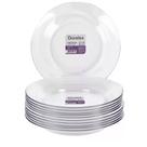 Kit 12 Pratos Duralex Astral Fundo Vidro Transparente Nadir Kit 12 Pratos Duralex Astral Fundo Vidro Transparente Nadir