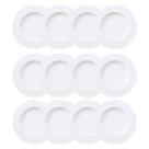 Kit 12 Pratos Fundos Porcelana Branca 23cm Mesa Posta Buffet Restaurante 330ml Tramontina Ingrid