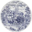 Kit 12 Pratos Rasos Biona Cena Inglesa Oxford Cerâmica 26cm