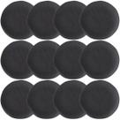 Kit 12 Pratos Rasos Orgânicos Preto 26,5cm Cerâmica Stoneware Comida Oriental Sushi Sashimi