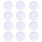 Kit 12 Pratos Sobremesa Tramontina Laura Em Porcelana 21cm Branco 96600156