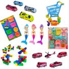 kit 12 prendas festa junina para pescaria brinquedos infantil prêmio doação boneca carrinho para barraquinha