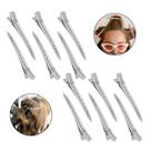 Kit 12 Presilha Prendedor Cabelo Bico de Pato Jacaré Metal Penteado Salão Presilhas Crocodilo Aço Inox Kit 12 Presilha Prendedor Cabelo Bico de Pato Jacaré Metal Penteado Salão Presilhas Crocodilo Aço Inox