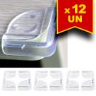 Kit 12 Protetores de Quina Cantos Mesa Bebê Vidro em Silicone