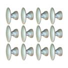Kit 12 Puxadores Para Móveis Porta Gaveta Armário Ponto Redondo