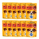 Kit 12 Ração Úmida para Cachorro Pedigree Adulto Raças Pequenas Sabor Carne ao Molho em Sachê 100g