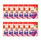 Kit 12 Ração Úmida para Gatos Kelcat Sabor Carne com Ervilha e Cenoura em Sachê 85g