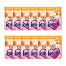 Kit 12 Ração Úmida para Gatos Kelcat Sabor Frango com Brócolis e Linhaça em Sachê 85g