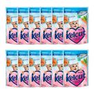 Kit 12 Ração Úmida para Gatos Kelcat Sabor Peixe com Ervilha e Cenoura em Sachê 85g