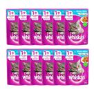 Kit 12 Ração Úmida para Gatos Whiskas Adulto 1+ Anos Sabor Atum ao Molho em Sachê 85g
