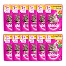 Kit 12 Ração Úmida para Gatos Whiskas Adulto 1+ Anos Sabor Frango ao Molho em Sachê 85g