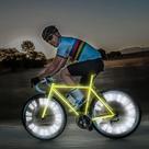 Kit 12 Refletores de Raio para Bike Prata 80mm Segurança Noturna Visibilidade Ciclista em Rodovias