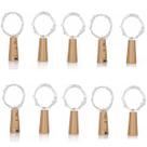 Kit 12 Rolhas Fio LED Cordão Luz de Fada Para Decoração