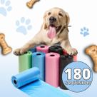 Kit 12 Rolinhos C/ 15 Sacos De Lixo Coco Pet Gato E Cachorro