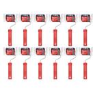 Kit 12 Rolo Espuma Pintura Polyester 5cm Com Cabo Atlas