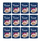 Kit 12 Sachês Premier Gourmet Atum/Arroz Integral Gatos 70g
