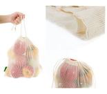 Kit 12 Saco De Algodão Alimentos Frutas Legumes Multiusos