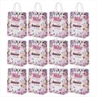 Kit 12 Sacolas De Papel Com Alça Para Presente 21x27cm Dia Das Mães Personalizadas Embalagem Saco Para Homenagens E Brindes Coloridas