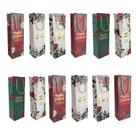 Kit 12 Sacolas Para Vinho Reforçada Estampadas Sortidas 36cm