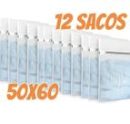 Kit 12 Sacos 50x60cm Para Lavar Roupas Intimas Organizador Viagem Malas