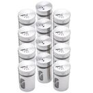 Kit 12 Saleiro Pimenteiro Porta Condimentos Vidro Inox Visor Kit 12 Saleiro Pimenteiro Porta Condimentos Vidro Inox Visor