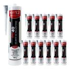 Kit 12 Selante Cola Adesivo Multiuso Flex Pu40 Preto 400g Cibra