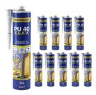 Kit 12 Selante Pu40 Fortaleza Branco Multiuso