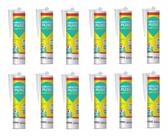Kit 12 selante vedante pu30 bege bisnaga 300ml pro quartzolit