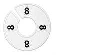Kit 12 Separadores p/Cabide 8/10/12/14/16/36/38/40/42/44/46/48