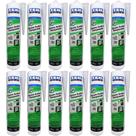 Kit 12 Silicones Acéticos Transparentes 256gr - Tekbond