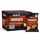 Kit 12 Snack Multigrãos Churrasco BELIVE s/ gluten 35g