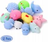 Kit 12 Squishies Squishy Bichinho Macio De Apertar Isquish