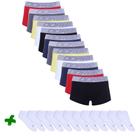 Kit 12 Sungão + 12 Pares Meia Soquete Dorbe