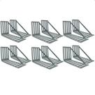 Kit 12 Suporte Para Cabeceira Cama Box Par De Framer 400x80 Aço Galvanizado