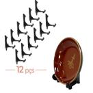 Kit 12 Suportes 9cm p/Quadros Azulejos e Pratos decoração Kit 12 Suportes 9cm p/Quadros Azulejos e Pratos decoração
