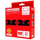 Kit 12 Suportes para TV Universal até 40kg - BRU951 Kit 12 Suportes para TV Universal até 40kg - BRU951