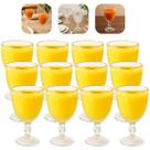 Kit 12 Taças 325ml com Borda Dourada e Bico de Abacaxi Elegante para Água Suco Lyor Kit 12 Taças 325ml com Borda Dourada e Bico de Abacaxi Elegante para Água Suco Lyor