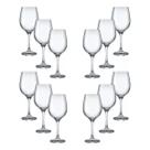Kit 12 Taças Barone 385ml Ideal Para Vinhos Refinado Vidro Nadir
