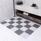 Kit 12 Tapetes com Superfície Antiderrapantes 30x30cm Piso Banheiro Box Piscina Cor:Cinza