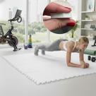 Kit 12 Tapetes EVA 50x50cm 10mm com Bordas Tatame Piso Emborrachado Antiderrapante 3m² Infantil e Fitness Bebês Crianças Exercícios Yoga Pilates Lutas