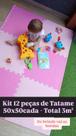 Kit 12 Tatame 50x50cm 10mm Carpete Tapete em EVA Encaixe Infantil Escola Total de 3m²