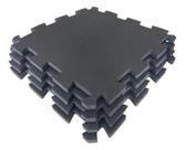 Kit 12 Tatames 50x50 20 Mm Preto Economico