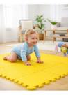 Kit 12 Tatames Tapetes Eva 50x50x1cm 10mm AMARELO Premium AMARELO