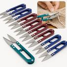 Kit 12 Tesouras De Arremate Grande 12.5cm Picote Tecido Corte Preciso Linha Papel Artesanato Croche Kit 12 Tesouras De Arremate Grande 12.5cm Picote Tecido Corte Preciso Linha Papel Artesanato Croche
