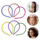 Kit 12 Tiaras de Cabelo Arquinho Sem Dente 6mm Coloridas Cabelos Acessórios Beleza Look Moda Tendência Infantil Adulto